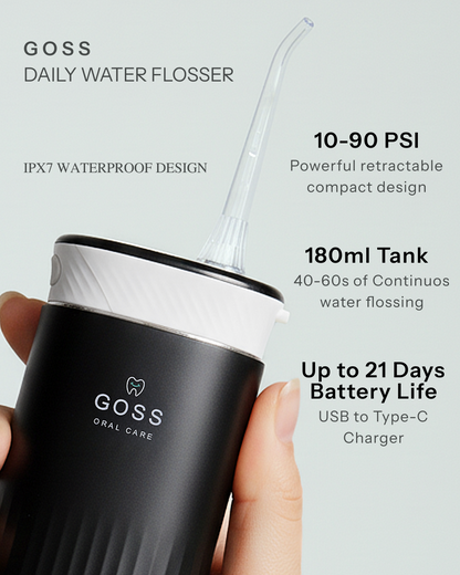 GOSS Oral Care Portable Water Flosser